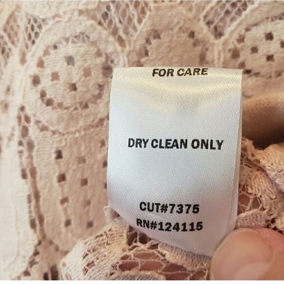 ELODIE Lace Full-zip Blush Pink Jacket - Picture 8 of 9